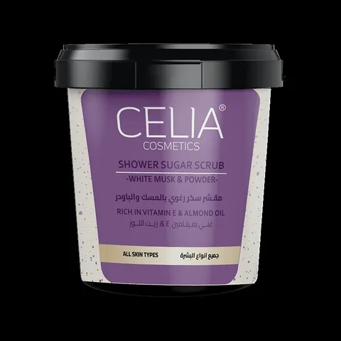 Сахарный скраб для тела с мускусом и порошком 600г от Celia