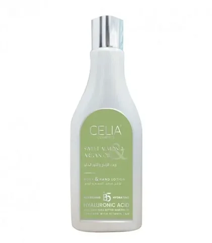 Celia Moisturizing Lotion for Body and Hands with Argan and Sweet Almond Oil - 200 ml