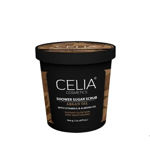 Скраб для тела с сахаром и аргановым маслом 600г от Celia