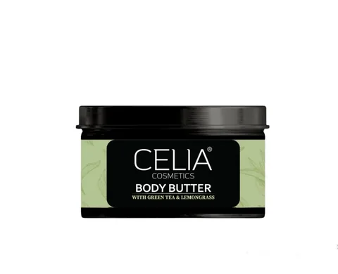Celia Körperbutter mit grünem Tee und Zitronengras, Sheabutter und Kakaobutter 300g von Celia