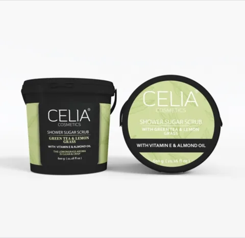 Скраб с зеленым чаем и лимонной травой 600 грамм от Celia