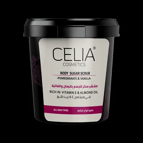 Сахарный скраб с гранатом и ванилью 600г от Celia