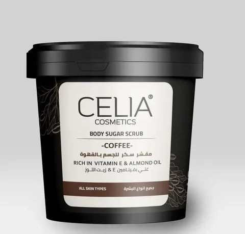 Скраб для тела с кофе и миндальным маслом 500г от Celia
