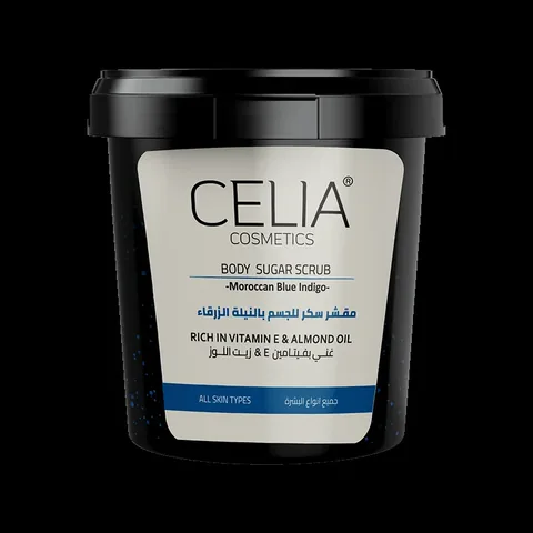 Сахарный скраб с индиго 600г от Celia