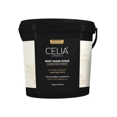 Celia Oil Sugar Scrub with Licorice Extract for Body 600g