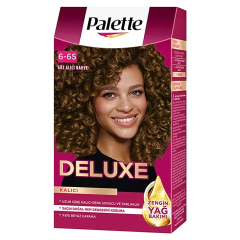 Palette Deluxe Glamourös Braun 6-65 Haarfarbe mit Glanz