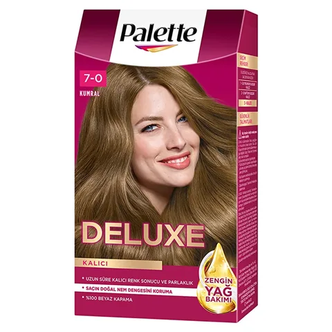 Palette Deluxe 7-0 Blonde Haarfarbe mit Mikroölen und Glanz