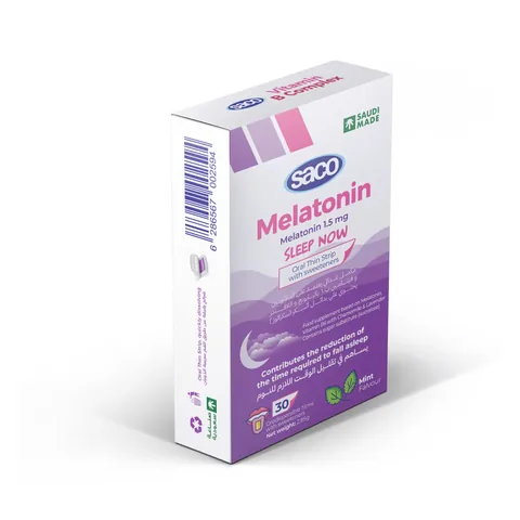 Saco Melatonin 1,5 MG Minzgeschmack 30 Streifen