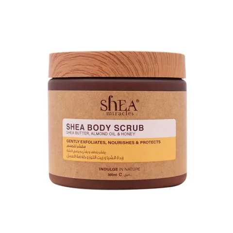 Shea Miracles Shea Körperpeeling mit Sheabutter, Mandel und Honig 500 ml