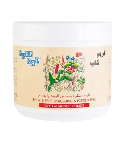 Cream Cap Body And Face Scrubbing And Exfoliating With Almond Extract 500 g