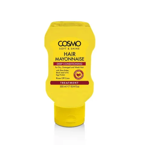 Deep Moisturizing Mayonnaise Hair Mask for Damaged Hair by Cosmo Soft and Shine, 300 ml