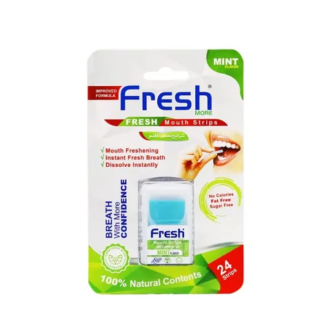 Fresh شرائح معطرة للفم مور بنكهة النعناع من فريش 24 شريحة