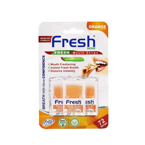 Frische Mor Orangenaroma Mundstreifen 72 Streifen von Mor
