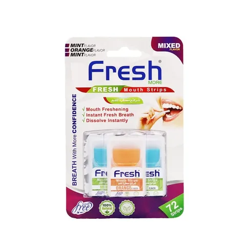 Mundstreifen mit frischem Minze- und Orangengeschmack - 72 Streifen von Fresh