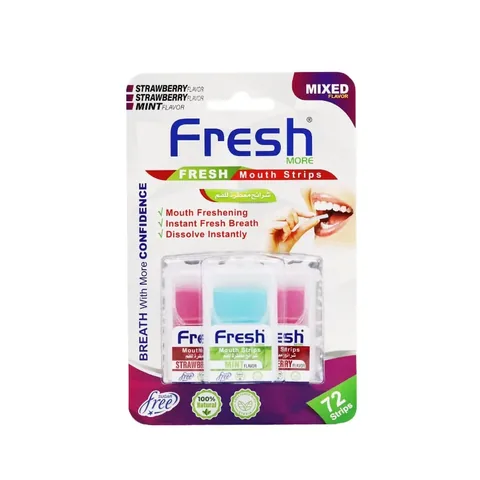 Frische Erdbeer- und Minzgeschmack Mundstreifen 72 Streifen von Fresh