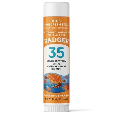 Солнцезащитный бальзам для детей Badger Clear Zinc SPF 35 18.4 г