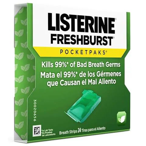 Листерин Фрезбёрст Дамак Стрипс 24 листа от Listerine