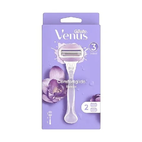 Gillette Venüs Comfortglide Breeze Women's Razor + 2 Replacement Heads