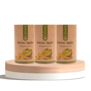 Grüner Tee mit grünem Apfel Kräutermischung und Öl 60g von Herb and Oil