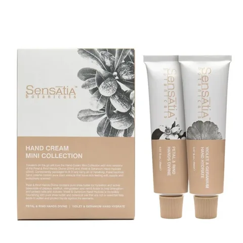 Sensatia Botanicals مجموعة كريمات اليدين الصغيرة من سنساتيا بوتانيكالز، 2 × 20 مل