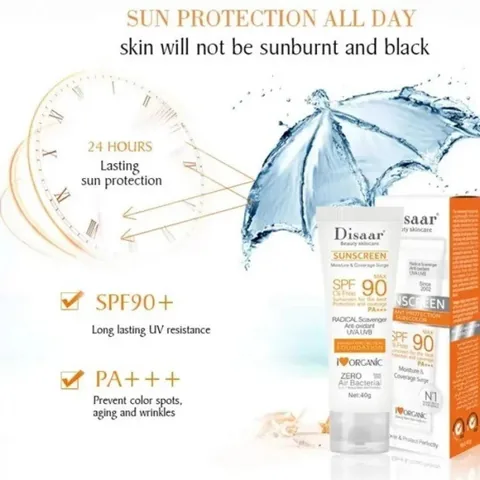 Disaar كريم مرطب وواقي شمس بمعامل (SPF90+++) من ديسار 40 جرام