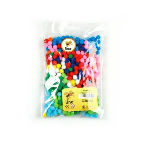 Lino Pompom Bastelpackung - 500 Stück