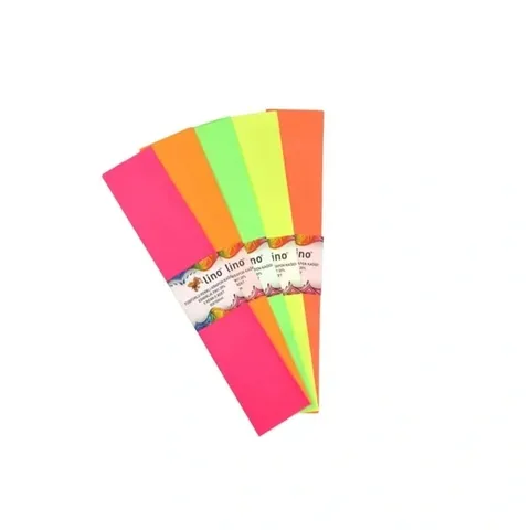 Lino Lux fluoreszierendes Krepppapier 5er-Pack