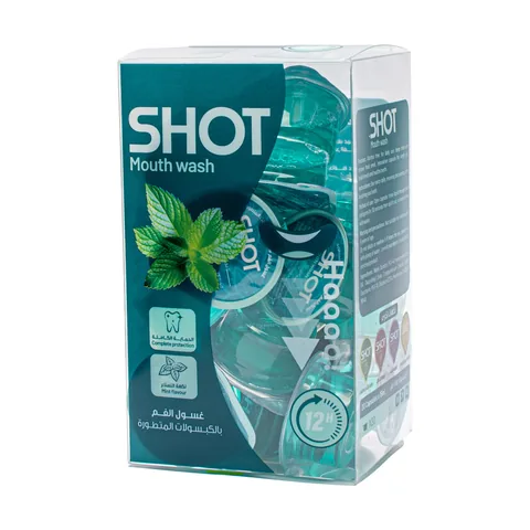 Shot Mouth Wash Mint Flavor 20 pcs 15 ml