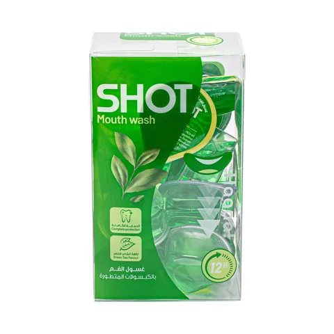 Shot Mundspülung Grüntee-Geschmack