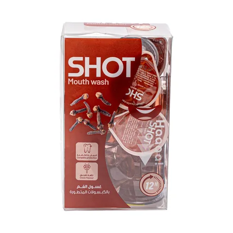Shot Mouth Wash Clove Flavor 20 pcs 15 ml