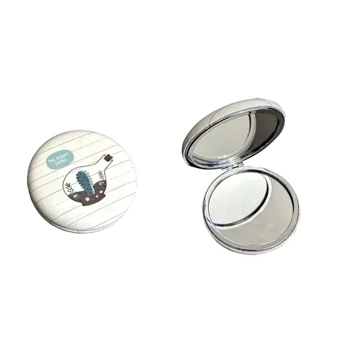 Divina DIV-266 Round Portable Makeup Mirror for Women