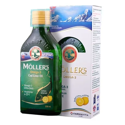 Möllers Omega 3 Zitrone 250ml - Nahrungsergänzungsmittel für Herz- und Gehirngesundheit