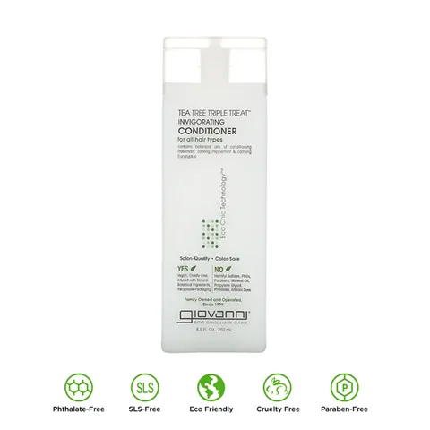 Giovanni Triple Action Tea Tree Oil Conditioner for Strengthening Hair - 250ml