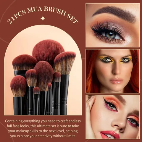 14-Piece Makeup Brush Set by Polvire