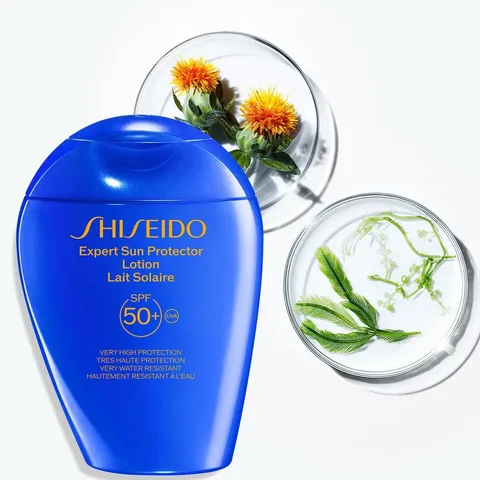 Солнцезащитный лосьон Shiseido Blue Expert SPF 50+ 50 мл