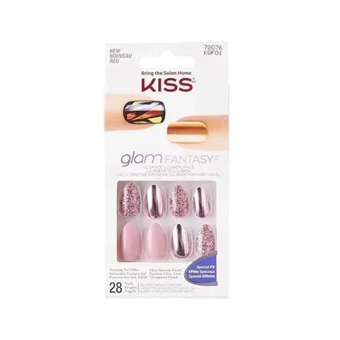 Накладные ногти Kiss Glam Fantasy 01 28 шт.