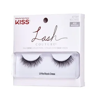 Kiss Lash Couture Faux Mink Full False Eyelashes - Klcs02 c - Little Black