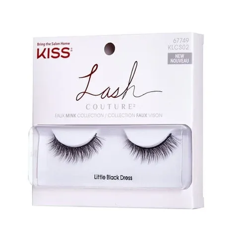 Классические накладные ресницы Kiss Lash Couture Faux Mink - Klcs02 c - Маленький черный