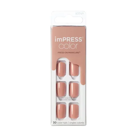 imPress Цветные Самоклеящиеся Короткие Накладные Ногти от imPress