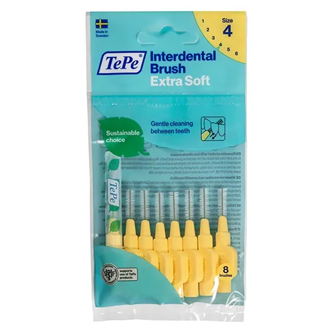 Tepe Interface Brush X-Soft 0.7 mm Yellow 8 pcs