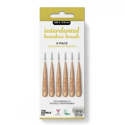 Humble Co Interdentalbürsten aus Bambus 4er-Pack
