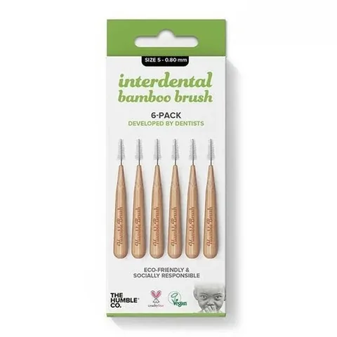 The Humble Co Interdentalbürsten aus Bambus 6er-Pack
