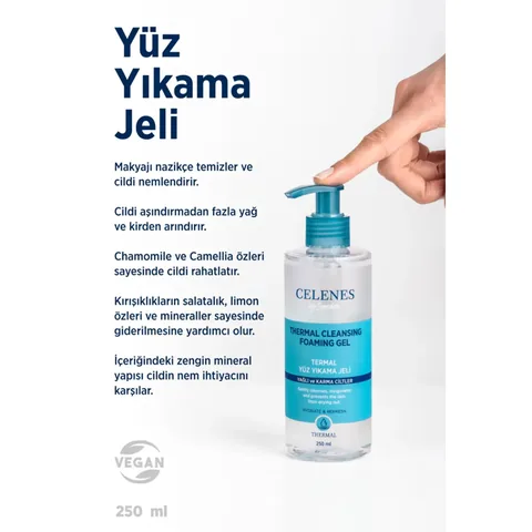 Celenes By Sweden Thermal Face Wash Gel 250 ml -Oily and Combination Skin