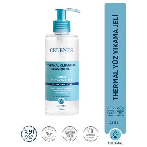 Celenes By Sweden Thermal Face Wash Gel 250 ml -Oily and Combination Skin