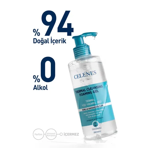 Celenes By Sweden Thermal Face Wash Gel 250 ml - Dry and Sensitive Skin