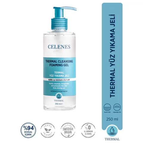 Celenes By Sweden Thermal Face Wash Gel 250 ml - Dry and Sensitive Skin