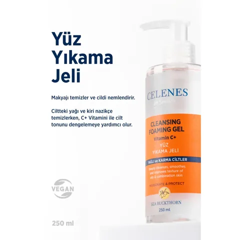 Гель для умывания с облепихой Celenes By Sweden 250 мл