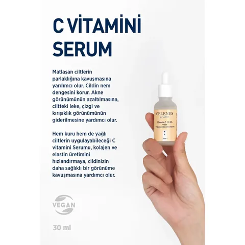 Сыворотка с витамином C 25 + овсяным молоком и ниацинамидом 30 мл от Celenes By Sweden