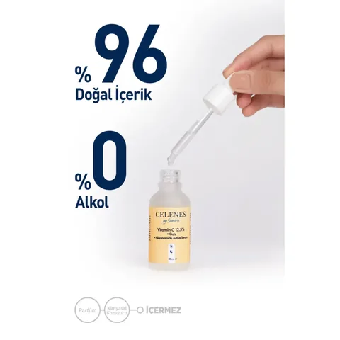 Сыворотка с витамином C 25 + овсяным молоком и ниацинамидом 30 мл от Celenes By Sweden