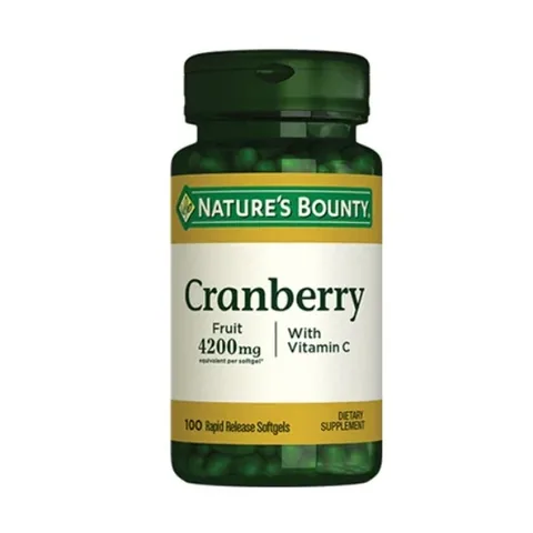 Клюква с витамином C 100 желатиновых капсул от Nature's Bounty